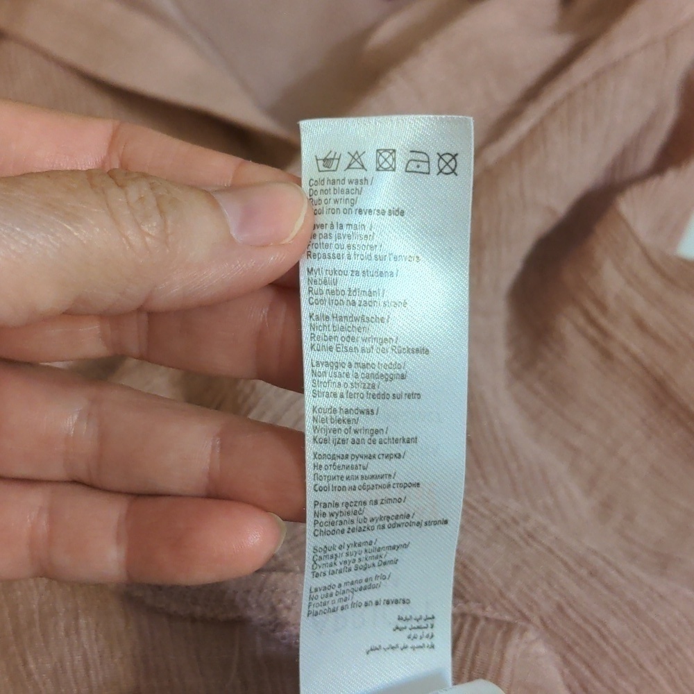 Apricot collared 2 layer dusty pink top size 14. - Picture 9 of 10